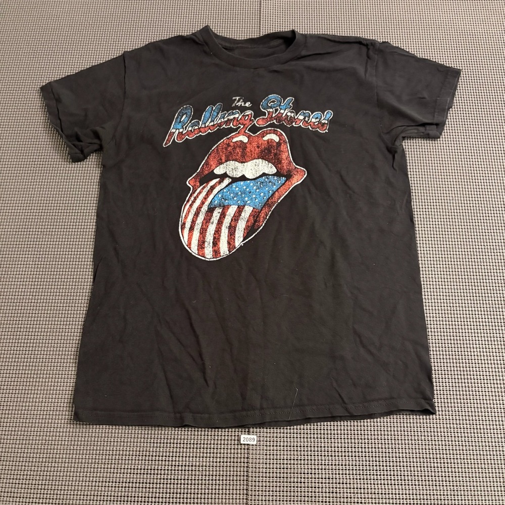Rolling Stones Tour of America 78 Graphic T-Shirt Black Mens Medium RN102050